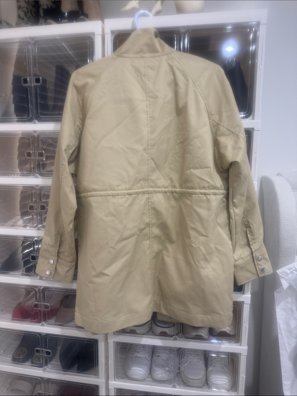 a new day Tan Drawstring-Waist Trench Coat - Picture 5 of 5